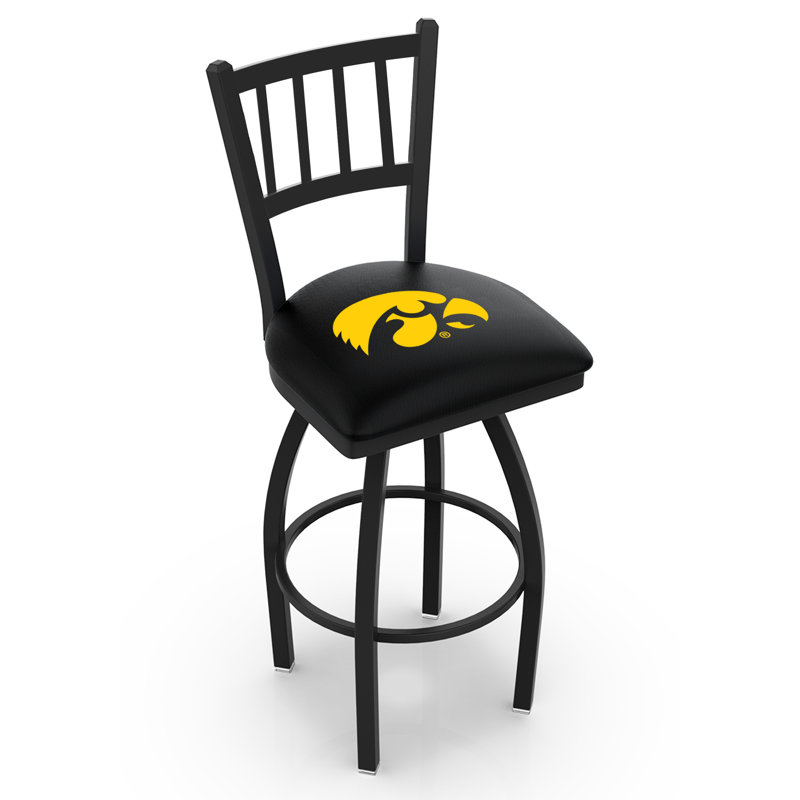 NCAA Swivel 25" Counter Stool, 30" Height, Iowa