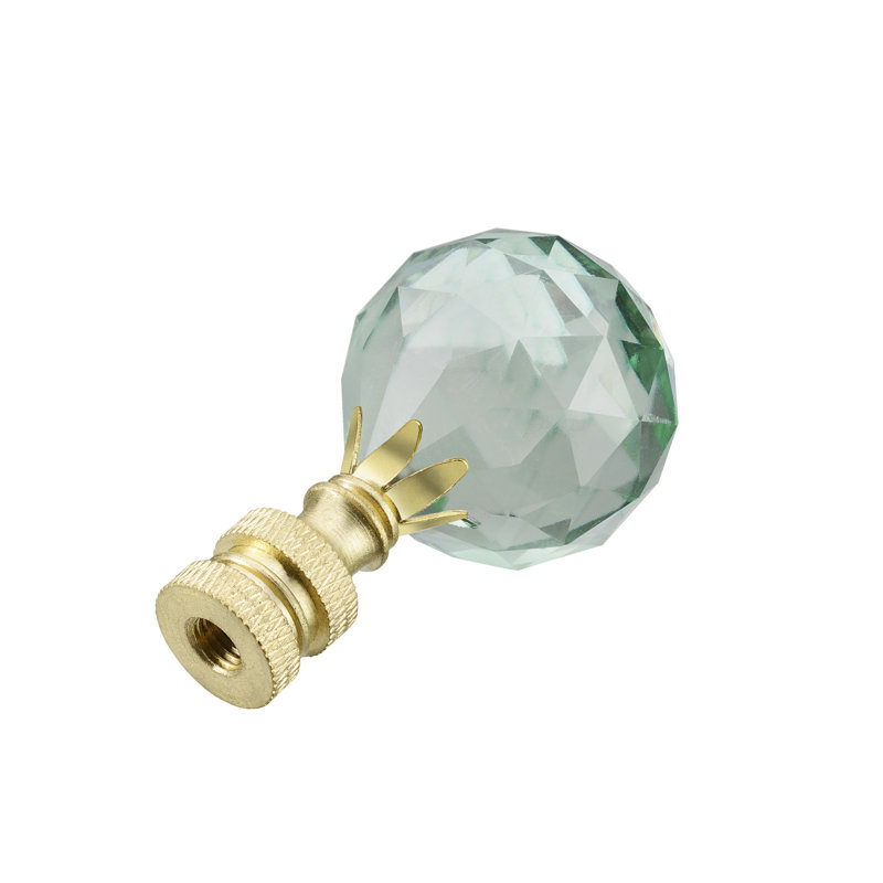 Faîteau de lampe en cristal à facettes, Bleu clair