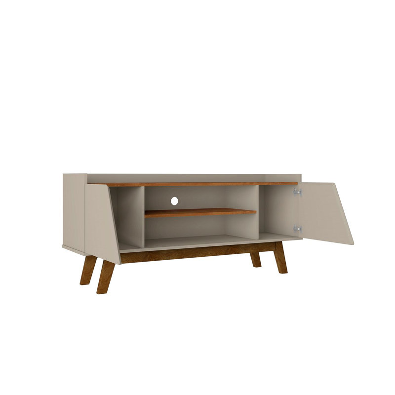 Marcus 53.14'' W One-Piece Storage Credenza, Beige/Nature