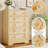Dresser for Bedroom, Tall Dresser for Closet with Decorative Drawer Front Boho Large Clothes Storage Cabinet-871812045