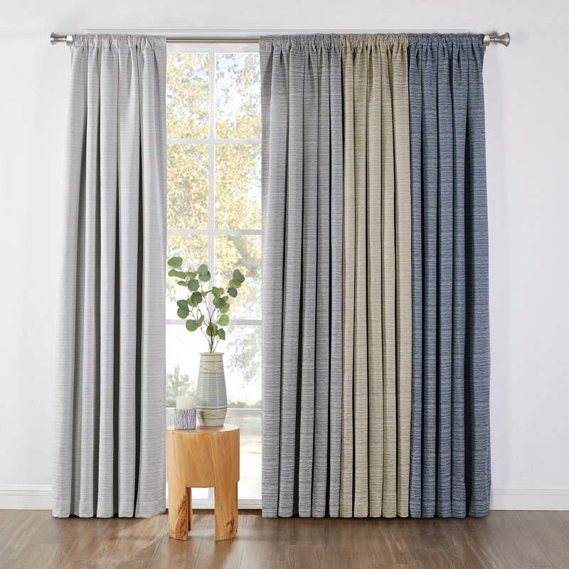 Canh Curtain Single Panel, Khaki, 52" W x 84" L