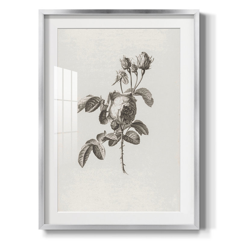 Motif floral rétro CCXXXI - impression encadrée