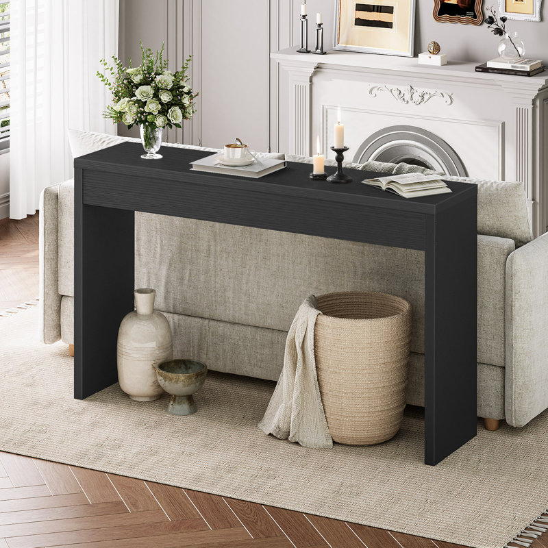 Console de couloir Nooriyah, Noir,  H 31,5 po x l 47,2 po x P 11,8 po