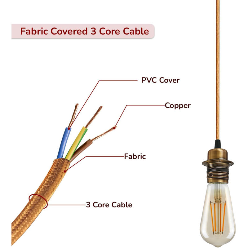 Ancil 1 - Light Pendant, Gold, No