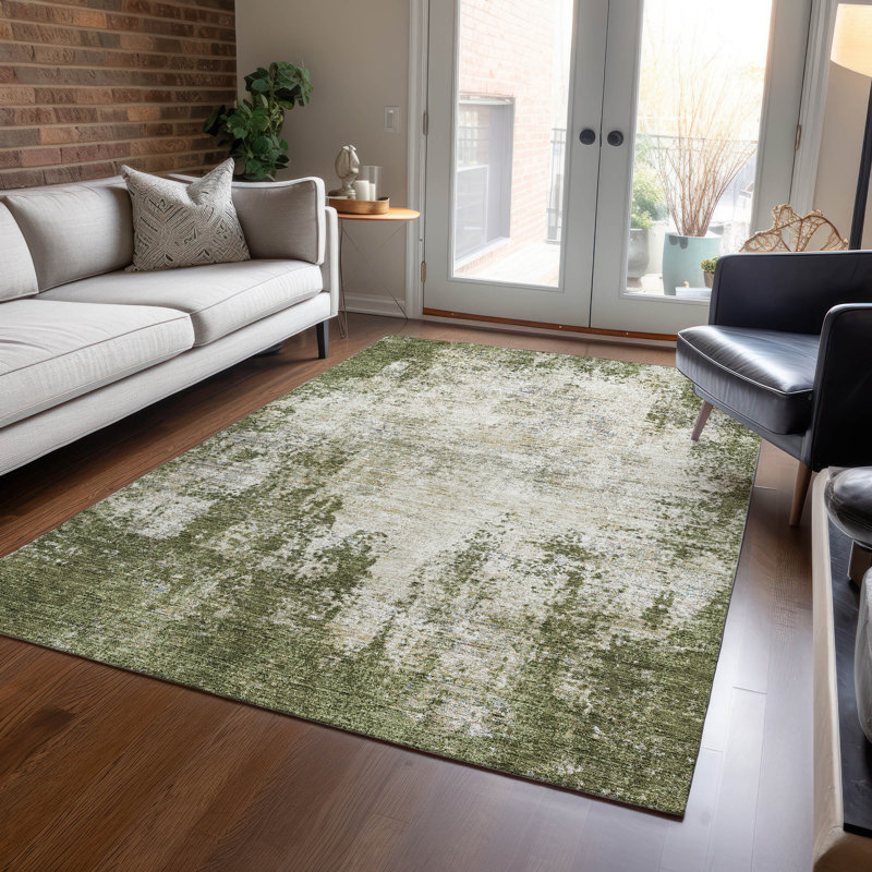 Tapis rectangulaire Aleighna avec envers antidérapant, Rectangle 9 pi x 12 pi
