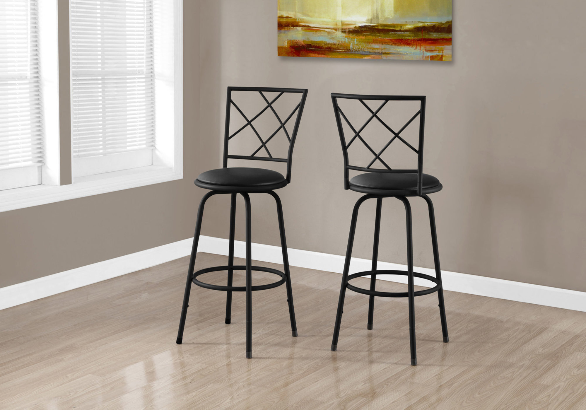 Corrigan Studio 2 Pieces Bar Stools With Metal Frame - Wayfair Canada