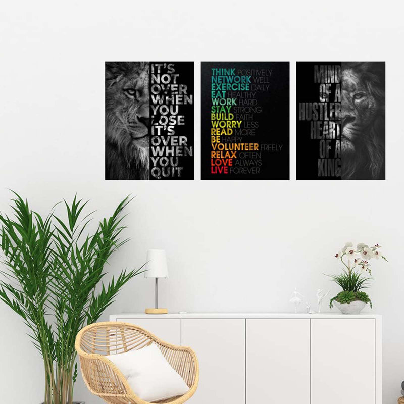 3 Piece Wrapped Canvas Print, 60 cm H x 40 cm W