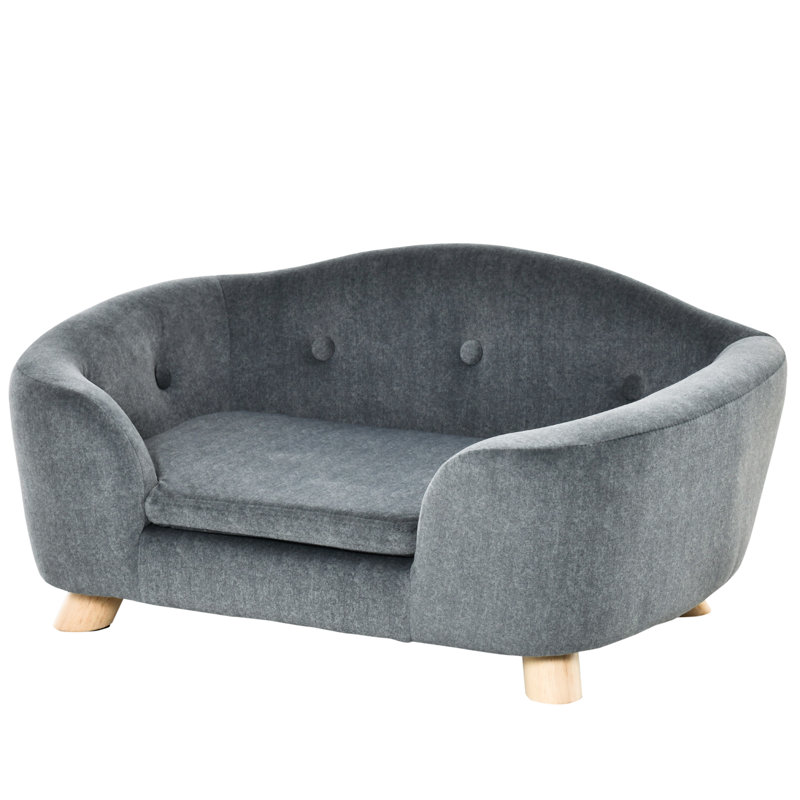 Lit miniature pour chien - gris, coussin lavable, amovible. Comfy For Dogs Cat