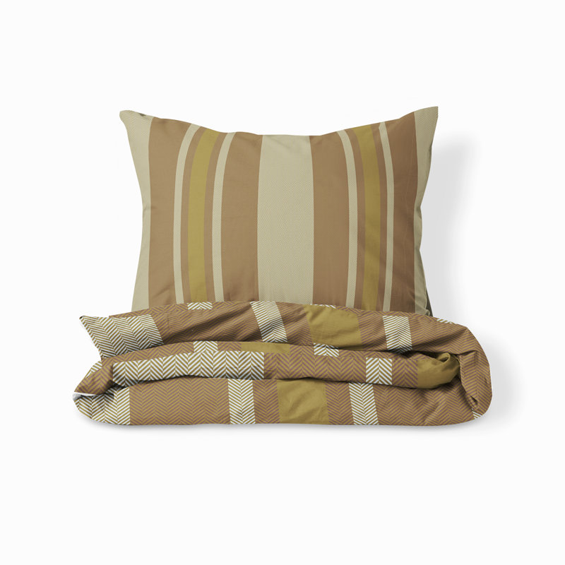 Striped Duvet Cover, King Duvet Cover + 2 King Shams