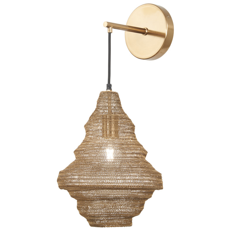 Metropolitan 1 Light Wall Sconce In Gilded Brass Finish