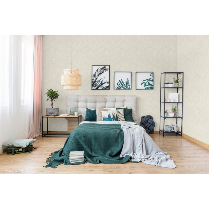 Sherborne 10m x 53cm Textured Wallpaper Roll, Cream