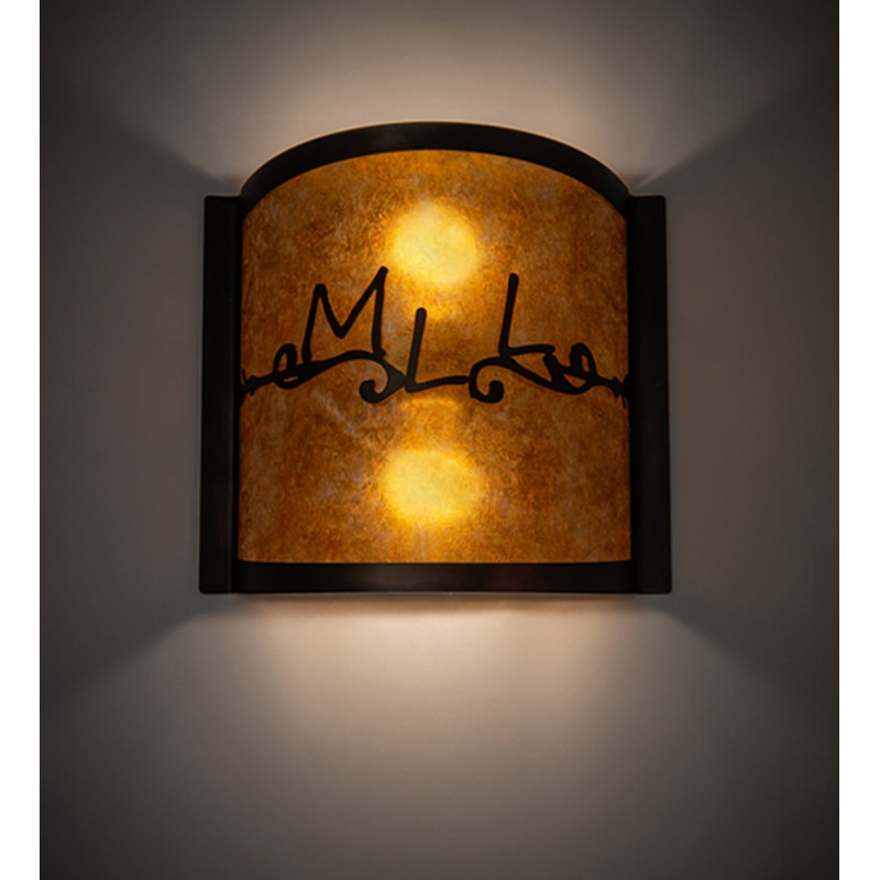 Personalized 2 - Light Flush Mounted Sconce