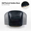 Fauteuil demi-tonneau en velours Holden-2053120364