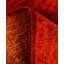 Tapis de couloir unique en laine 3 pi 0 po x 7 pi 6 po Huckstep - orange
