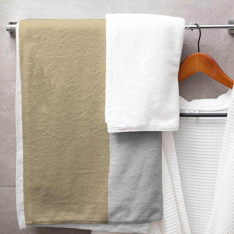 Microfiber Bath Towel, New Orleans Football White Accent