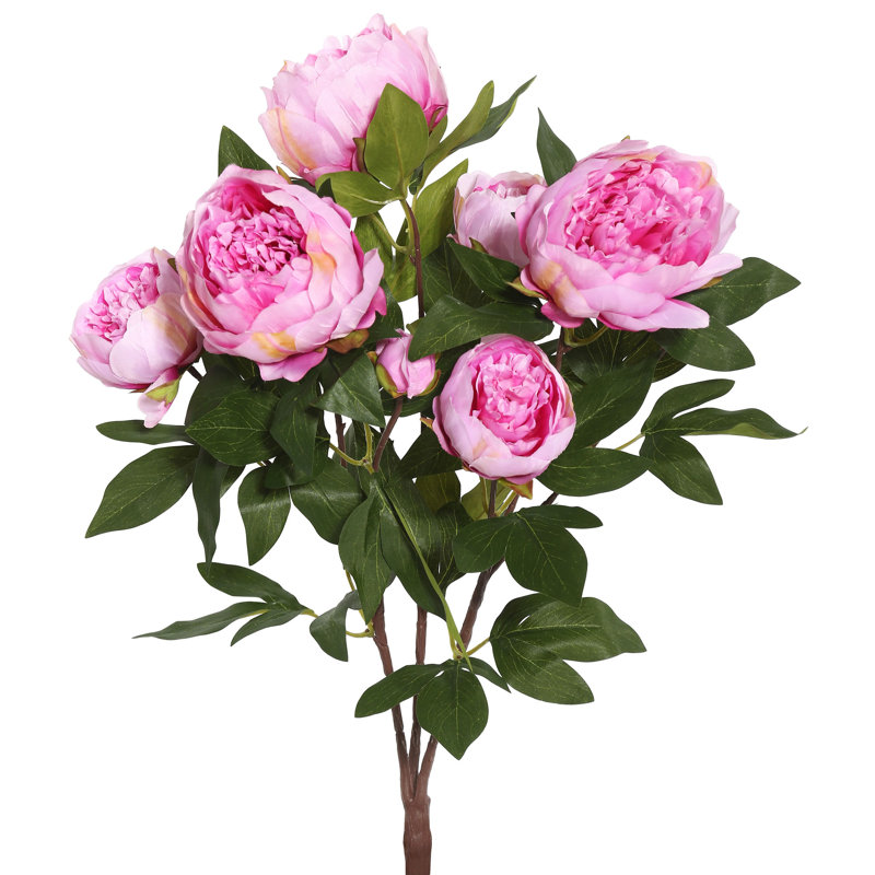 Buisson de pivoines artificielles 23 po Ramet, Cerise