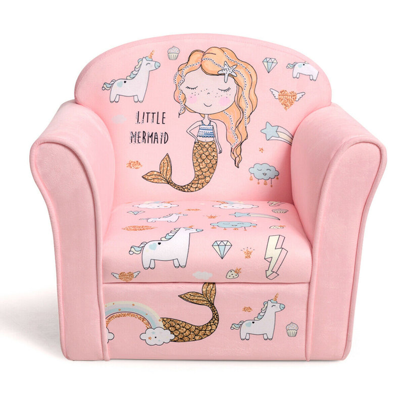 Fauteuil club pour enfants Rogelio Mermaid