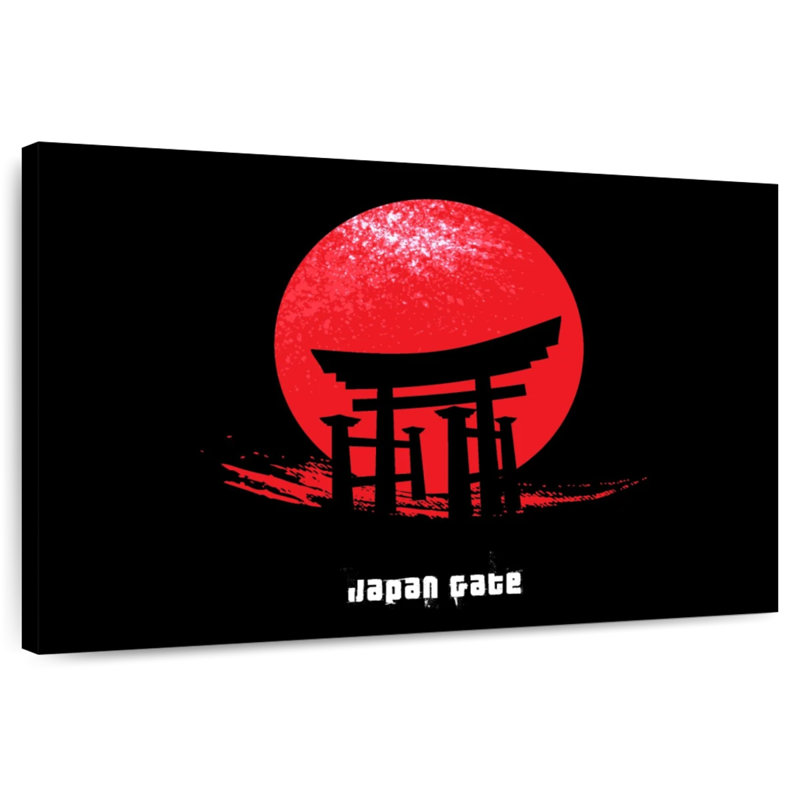 Lilie Japan Gate Sign, 26" H x 39" W
