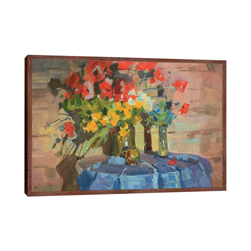 Field Flowers II 1 Piece Wall Art on Canvas, 101.6 cm H x 66.04 cm W, Classic Wood Floater Framed