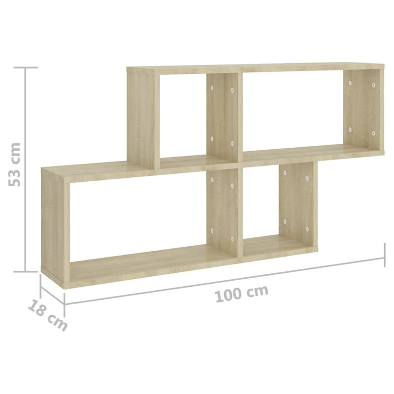 Gleice 4 Piece Cube Shelf