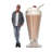 Accroche en carton chocolat milkshake