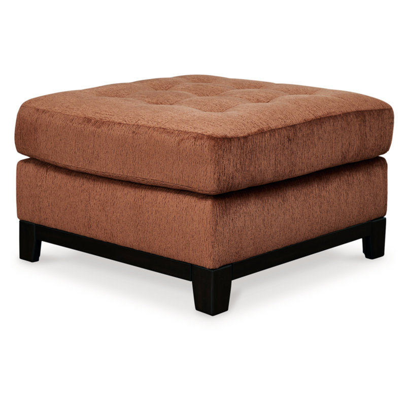 Dravion Upholstered Ottoman, Brown 100% Polyester
