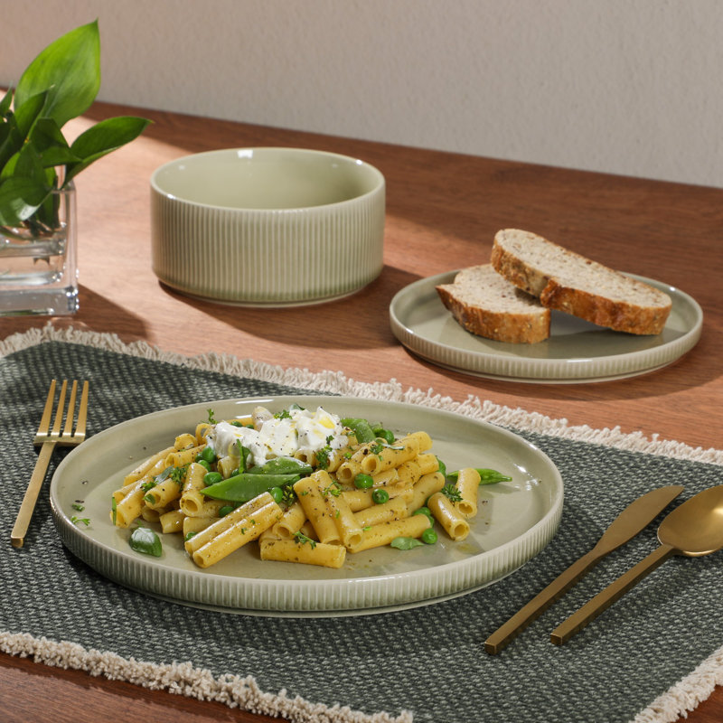 Gibson Elite Solana Coast 12 Piece Stoneware Reactive Glaze