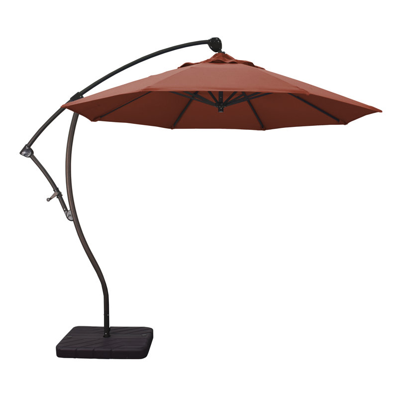 Parasol en porte-à-faux 9' Welwyn, Toile toile terre cuite Sunbrella®