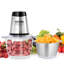 Food Processor, Electric Meat Grinder with 4-Wing Stainless