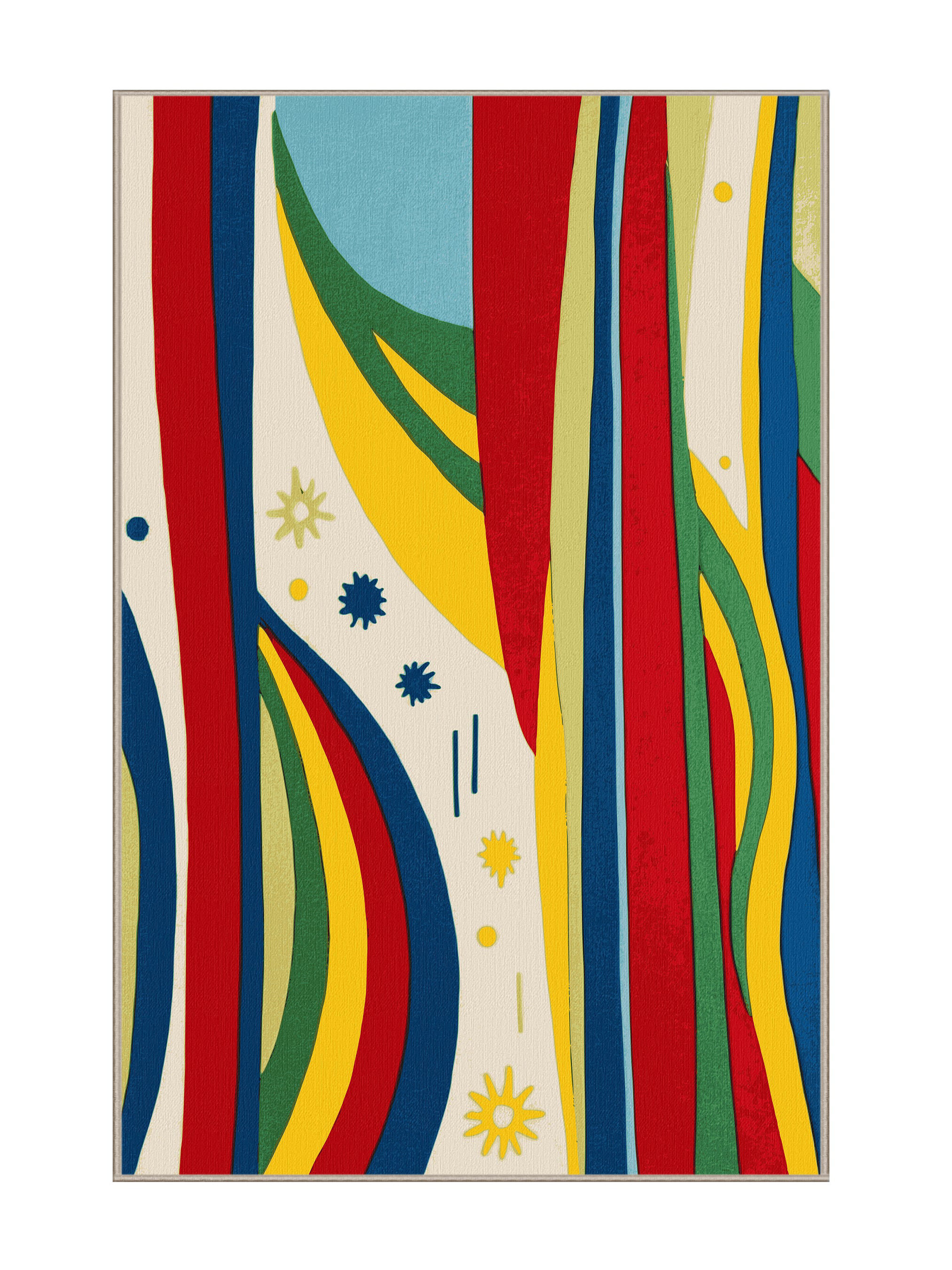 Playful Rug Wrought Studio™ Playful Snap Rug | Wayfair