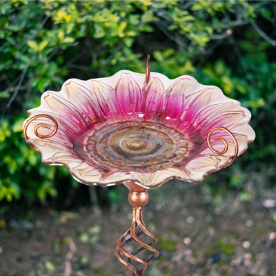 Camala Glass Mosaic Birdbath