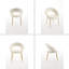 Dining Chairs With Curved Backrest And Golden Metal Legs For Kitchen Or Dining Room-245318966