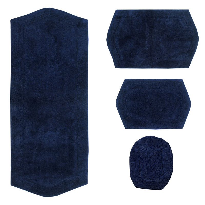 Tapis pour salle de bain Delean, Marine