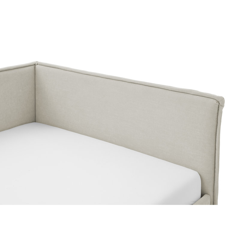 Chickerell Upholstered Standard Bed, Beige, 140 x 200cm