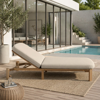 Chaise longue d'extérieur ajustable