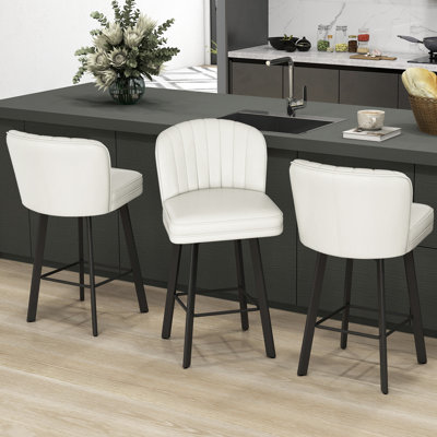 Swivel Counter Height Bar Stools With Backs For Kitchen Island