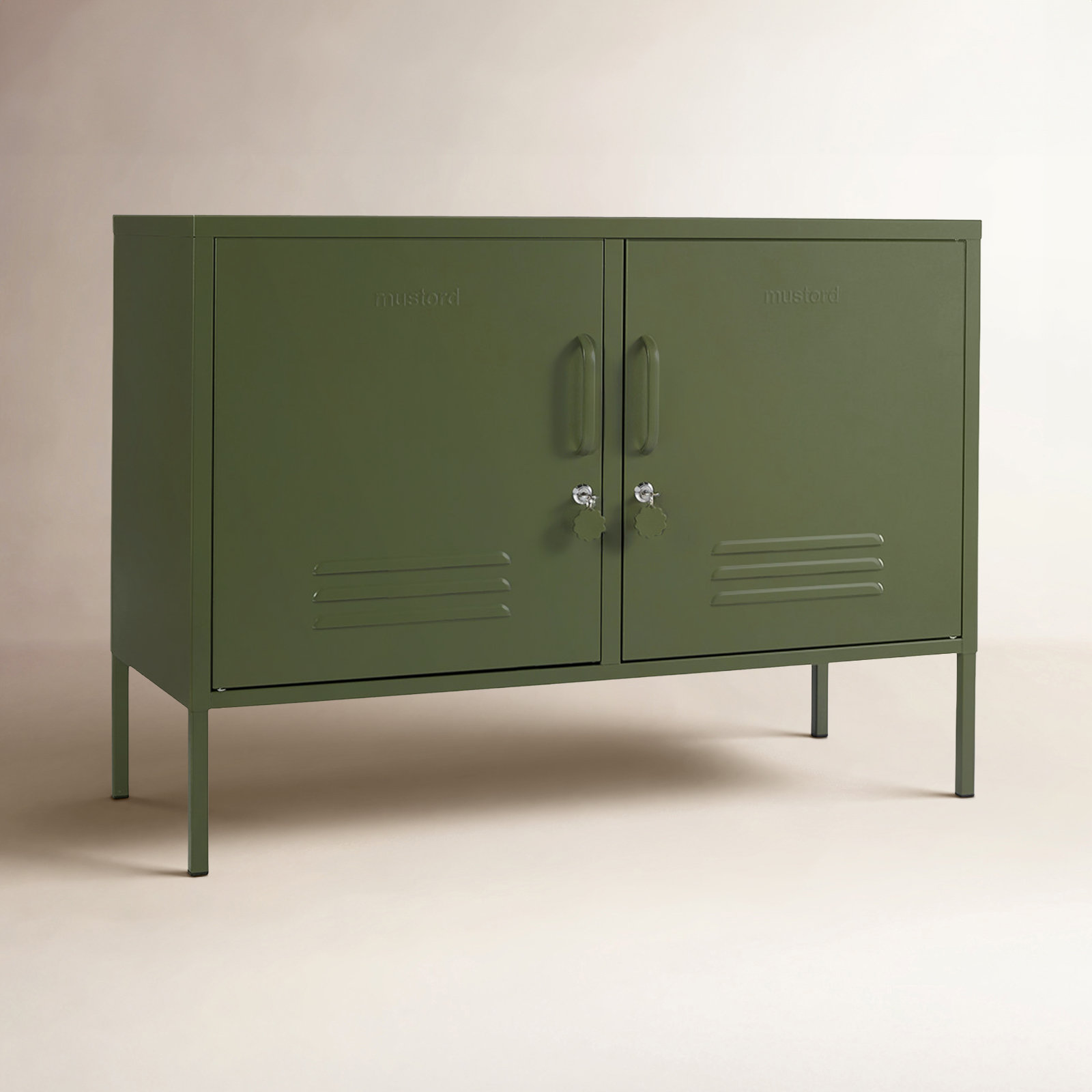 Mustard Made The Lowdown Console Locker, Olive