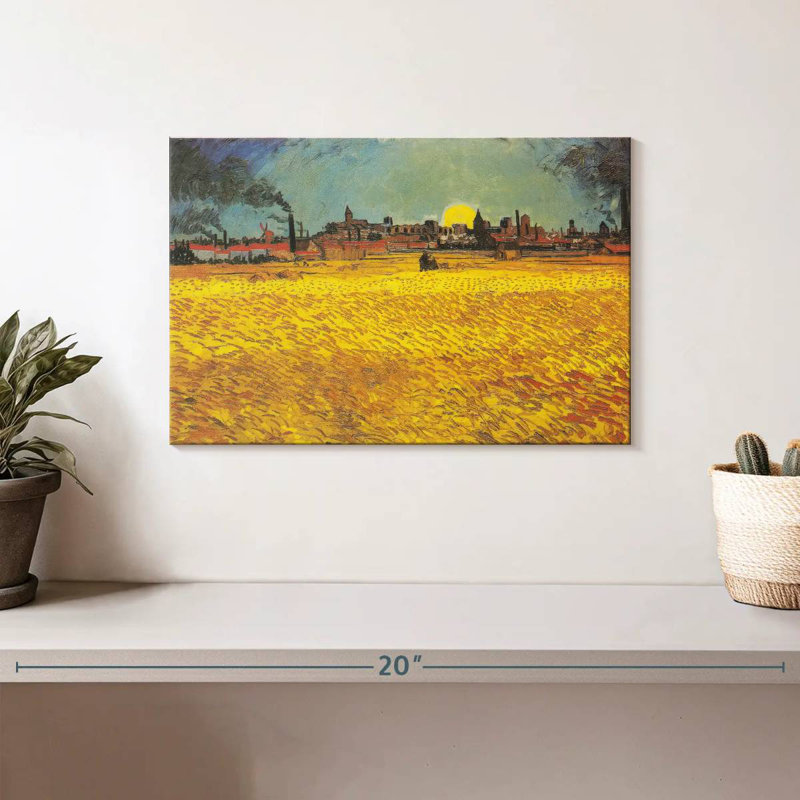 Alvord Wheat Field At Sunset, 8" H x 12" W