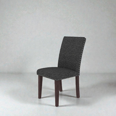 Regal Estate Upholstered Dining Chairs Set of 2, High Back Dining Room Chairs with Nailhead Trim, Soft Padded Kitchen Chairs for Home Dining Living Room