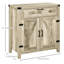 Garde-manger autoportant Enochs avec tablette réglable pour le salon, bois-326914277