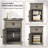 Azella 1-Drawer Frame End Table Set with Storage and Built-In Outlets-598837373