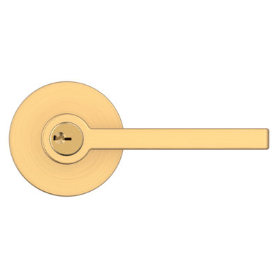 Lifetime (PVD) Satin Brass Entry Door Lever