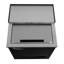 Verre givré commercial de 25 po en acier noir, homologué ETL, 5 pieds cubes pi (km-gf25-bk)-101225988