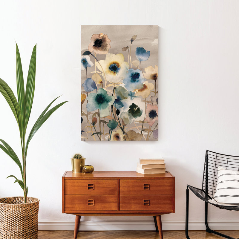 Organic Floral Mute - peinture sur toile tendue