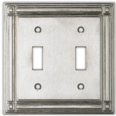 Evanston 2-Gang Toggle Light Switch Wall Plate
