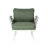 Mariano Steel 4-Pieces Coversation Set, Off White+Green-1959254477-1959254476