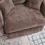 Fauteuil d'appoint pivotant surdimensionné rembourré avec repose-pieds-133963554