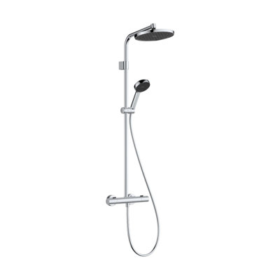 hansgrohe Activera S Showerpipe S 240 1-Jet, 2.5 GPM in Chrome