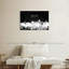 Impression sur toile Dallas Skyline BW-1054033221