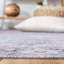 Tapis oriental gris / rose en coton Oriental-82804692